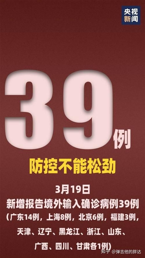10地新增19例境外输入涉6省市/12地新增39例境外输入病例